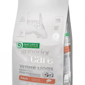 Comanda online NATURES PROTECTION Superior Care White Dogs SmallMini Grain Free