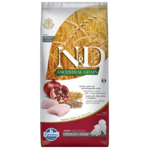 Comanda online N&D Ancestral Grain Puppy Medium/Maxi