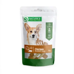 Comanda online Nature s Protection Snacks for Dogs Weight Shaped Gustari cu pui in forma de gantere - 75 Gr