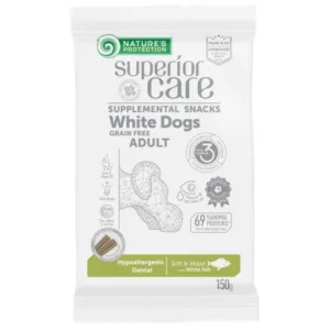 Comanda online Nature's Protection Dog Snack Superior Care Hypoallergenic Dental with White Fish