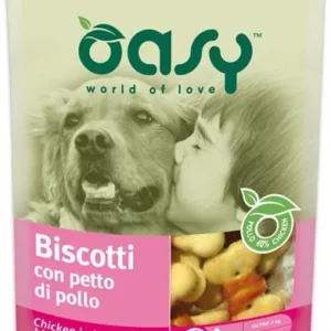 Comanda online OASY Delicatese pentru câini Biscuiţi cu Pui 100g