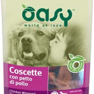 Comanda online OASY Delicatese pentru câini Copănele de Pui 100g