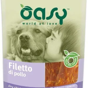 Comanda online OASY Delicatese pentru câini File deshidratat de Pui 100g