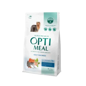 Comanda online Optimeal Hrana uscata caini adulti de talie mica - cu somon 4kg