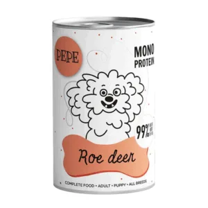 Comanda online PAKA ZWIERZAKA PEPE Roe Deer 99% 400 g hrana monoproteica pentru caini