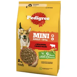 Comanda online PEDIGREE Adult Mini 2 kg cu vita si legume pentru rase mici de caini