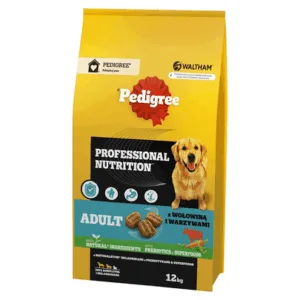 Comanda online PEDIGREE Adult Professional Nutrition 12 kg cu vita si legume pentru caini talie mare si medie