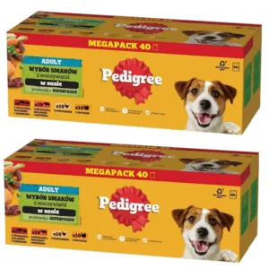 Comanda online PEDIGREE Adult plicuri caini 80x100g mix arome in sos pui