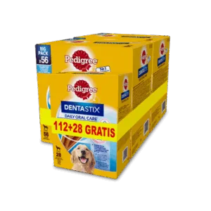 Comanda online PEDIGREE DentaStix recompensa dentara pentru caini 56 x 2 + 28 GRATIS pentru rase mari