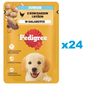 Comanda online PEDIGREE Junior 24x100g Hrana umeda cu pui si orez pentru catei