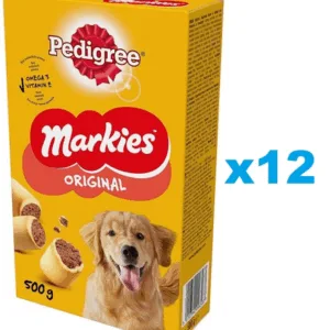 Comanda online PEDIGREE Markies Original 12x500g Biscuiti pentru caini