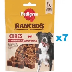 Comanda online PEDIGREE Ranchos Cubes cu vita 7x70 g gustari caini