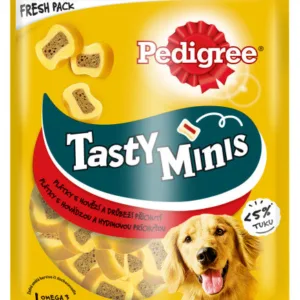 Comanda online PEDIGREE Tasty Minis Feliuţe Gumate cu Vită şi Pasăre 155g