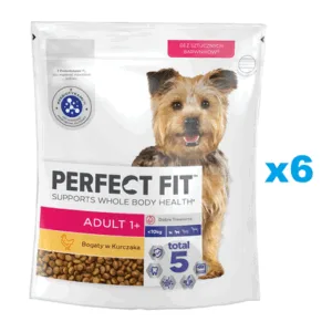 Comanda online PERFECT FIT Adult 1+ 6x825g hrana caini rase mici