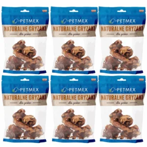 Comanda online PETMEX Urechi medii de porc pentru caini 6x100g snack natural