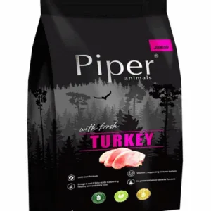 Comanda online PIPER Hrană uscată pentru câini Junior cu curcan 12 kg