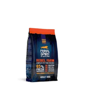 Comanda online PRIMAL SPIRIT 65% Rebel Farm 1 kg hrana semimoale caini