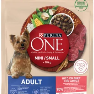 Comanda online PURINA ONE Mini Hrană uscată pentru câini Vită/Orez 800g