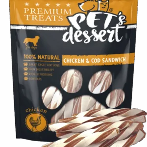 Comanda online Pet's Dessert Dog Chicken & Cod Sandwich