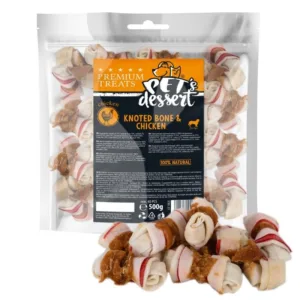 Comanda online Pet's Dessert Knoted Bone & Chicken
