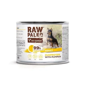 Comanda online RAW PALEO Turkey&Cod Adult 200g conserva hrana caine