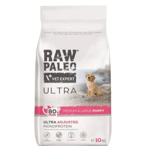 Comanda online RAW PALEO Ultra Pork Medium&Large Puppy 10kg pentru catelusi rasa medie/mare