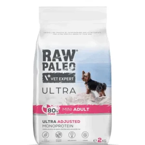 Comanda online RAW PALEO Ultra Pork Mini Adult 2kg hrana caini rasa mica