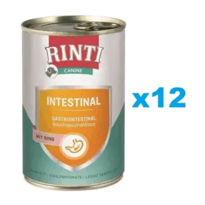 Comanda online RINTI Canine Intestinal beef 12x400 g cu vita