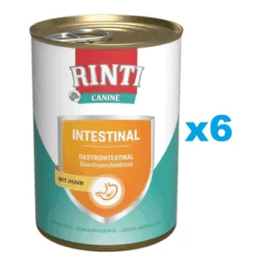 Comanda online RINTI Canine Intestinal chicken 6 x 400 g cu pui