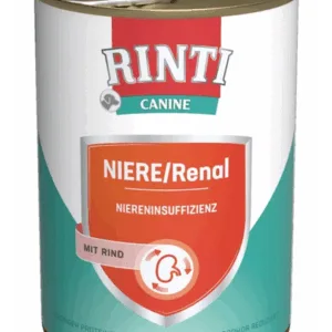 Comanda online RINTI Canine Niere/Renal Beef hrana dietetica umeda pentru caini cu insuficienta renala cronica sau acuta 800 gr