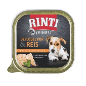 Comanda online RINTI Feinest Poultry Pure&Rice pasare si orez pentru caini 150 g