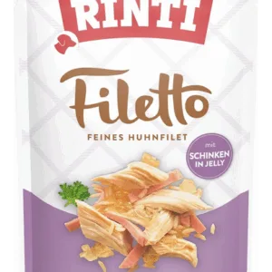 Comanda online RINTI Filetto in Jelly Chicken&Ham plic hrana in aspic pentru caini 100 g pui si sunca