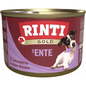 Comanda online RINTI Gold Duck hearts Mini inimi de rata hrana caine talie mica 185 g