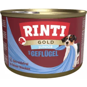 Comanda online RINTI Gold Junior Poultry Mini hrana pentru catei de rasa mica 185 g cu pasare