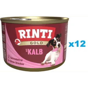 Comanda online RINTI Gold Veal Mini 12x185 g vitel pentru caini mici