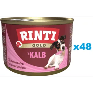 Comanda online RINTI Gold Veal Mini conserve 48x185 g pentru caini cu vitel