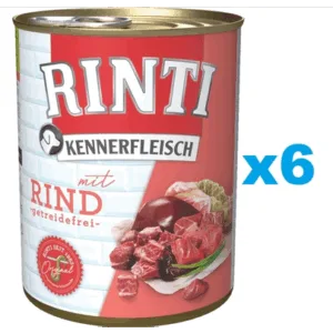 Comanda online RINTI Kennerfleisch Beef vita 6x800 g hana caini