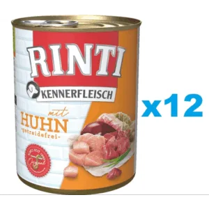 Comanda online RINTI Kennerfleisch Chicken pui 12x400 g hrana caini