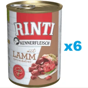 Comanda online RINTI Kennerfleisch Lamb cu miel 6x800 g hrana caine