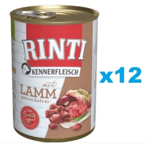 Comanda online RINTI Kennerfleisch Lamb miel 12x400 g hrana caine
