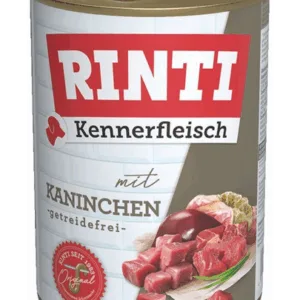 Comanda online RINTI Kennerfleisch Rabbit conserva hrana caini 400 g cu iepure