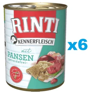 Comanda online RINTI Kennerfleisch Rumen conserva hrana caine adult 6x800 g cu rumen