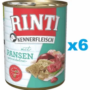 Comanda online RINTI Kennerfleisch Rumen cu rumen 6x400 g hrana caini