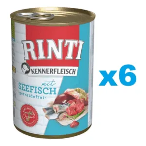 Comanda online RINTI Kennerfleisch Sea Fish peste marin 6x400 g hrana caini