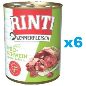 Comanda online RINTI Kennerfleisch Wild boar cu mistret