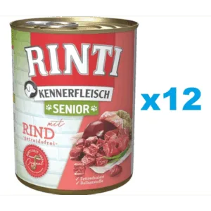 Comanda online RINTI Kennerfleish Senior Beef 12x800 g hrana caine senior
