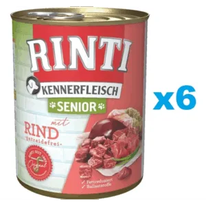 Comanda online RINTI Kennerfleish Senior Beef 6x800 g senior