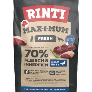 Comanda online RINTI MAX-I-MUM Duck hrana uscata pentru caini adulti