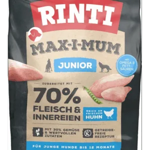 Comanda online RINTI MAX-I-MUM Junior Chicken hrana uscata caini juniori