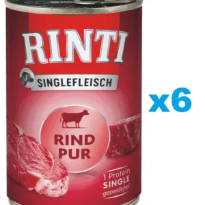 Comanda online RINTI Singlefleisch Beef Pure 6x400 g vita